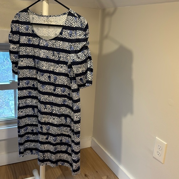 LILLY PULITZER Pima Cotton La Jolla High Tide Dress, Size Small - Picture 3 of 6